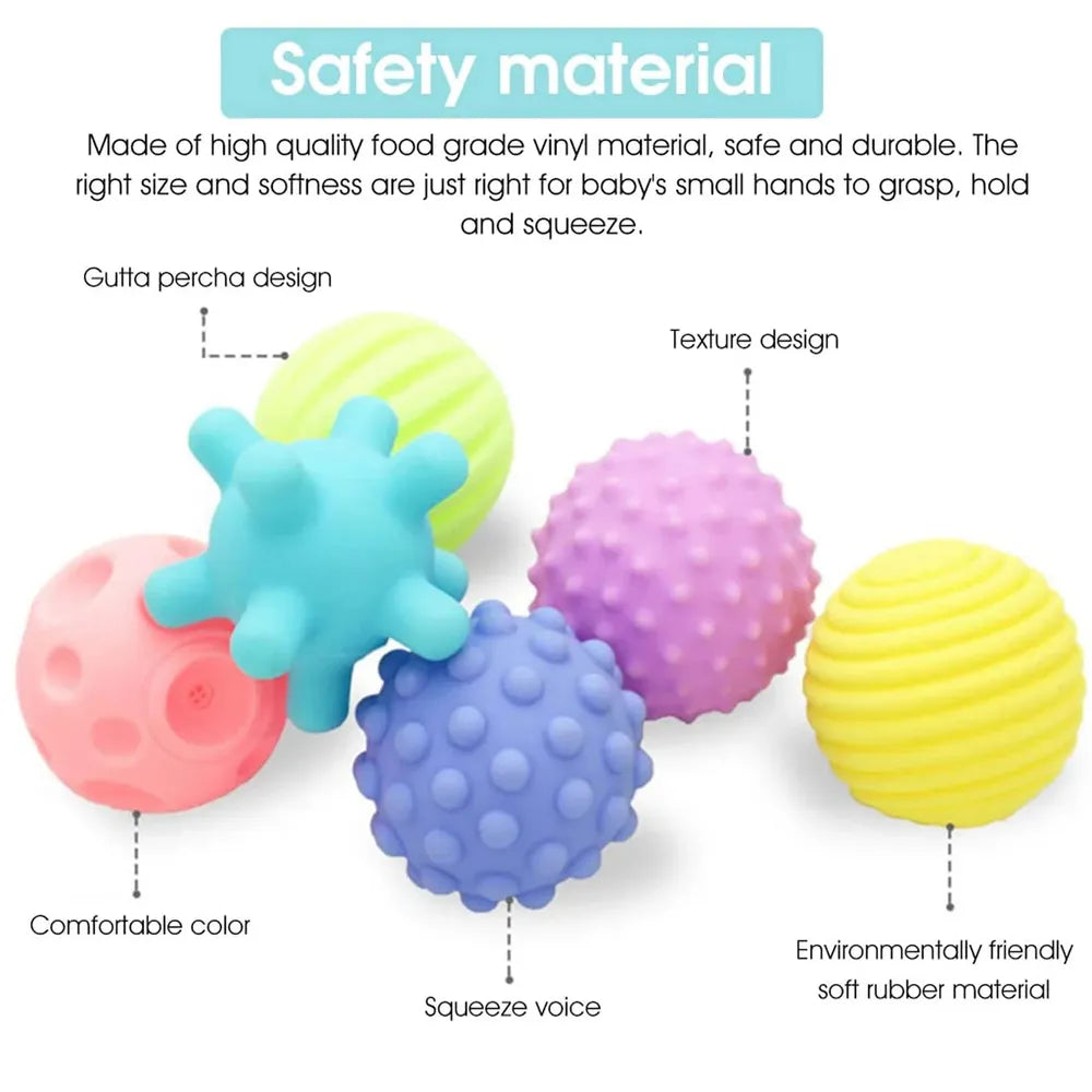 Kidology Montessori 6 Sensory Silicone Balls