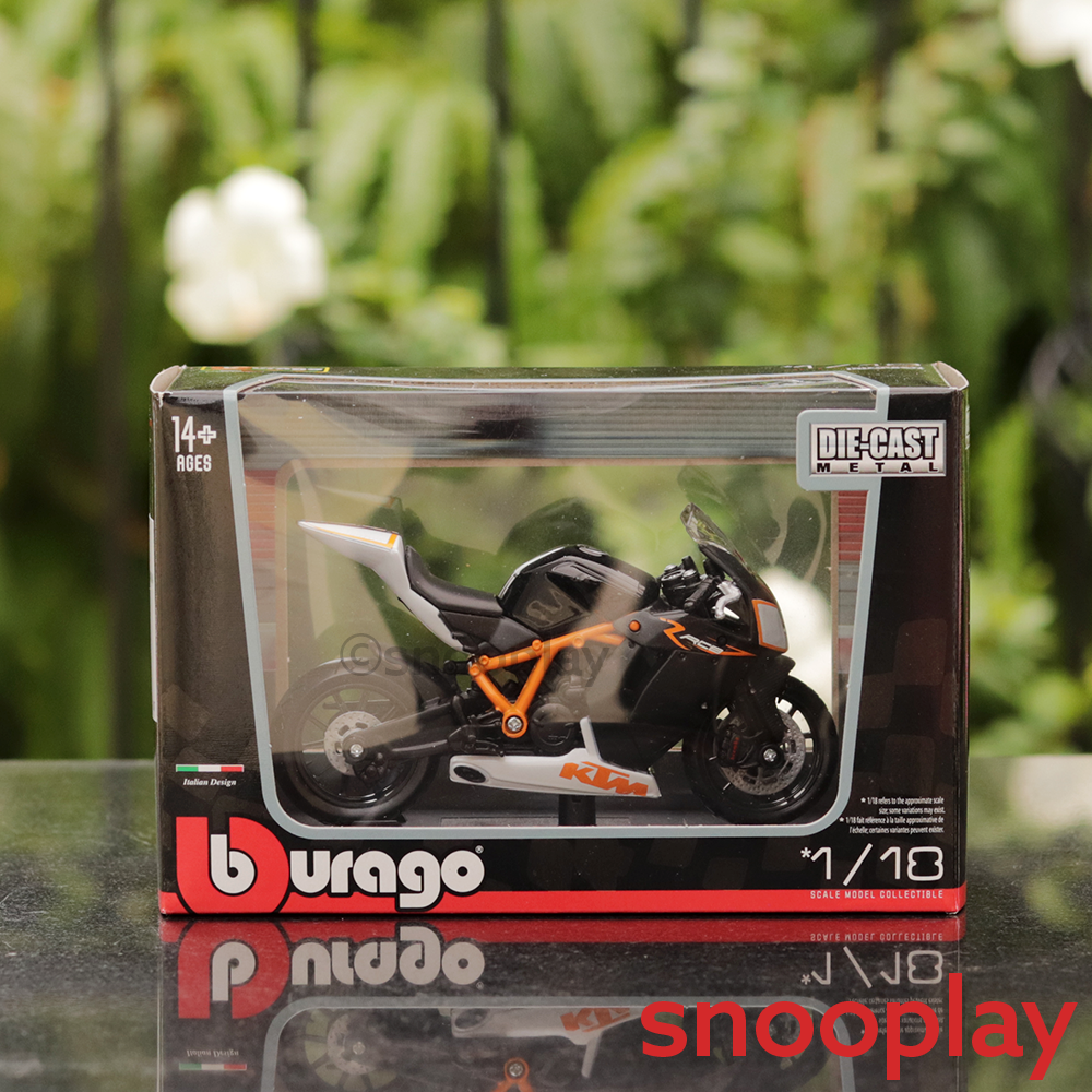 Original Licensed KTM 1190 RC8 R Diecast Bike | 1:18 Scale (14 Years till Grown Ups)