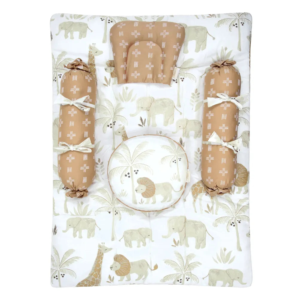 Abracadabra Crane Baby 5-Piece Mattress Set - Kendi Safari