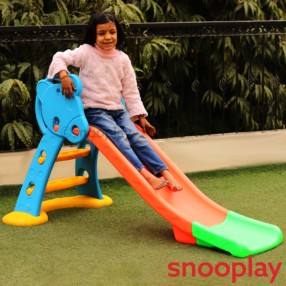 Kiddie Deluxe Slide | Plastic Kids Indoor & Outdoor Slide | Safe & Sturdy Play Slide for Children