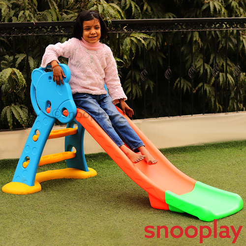 Kiddie Deluxe Slide | Plastic Kids Indoor & Outdoor Slide | Safe & Sturdy Play Slide for Children