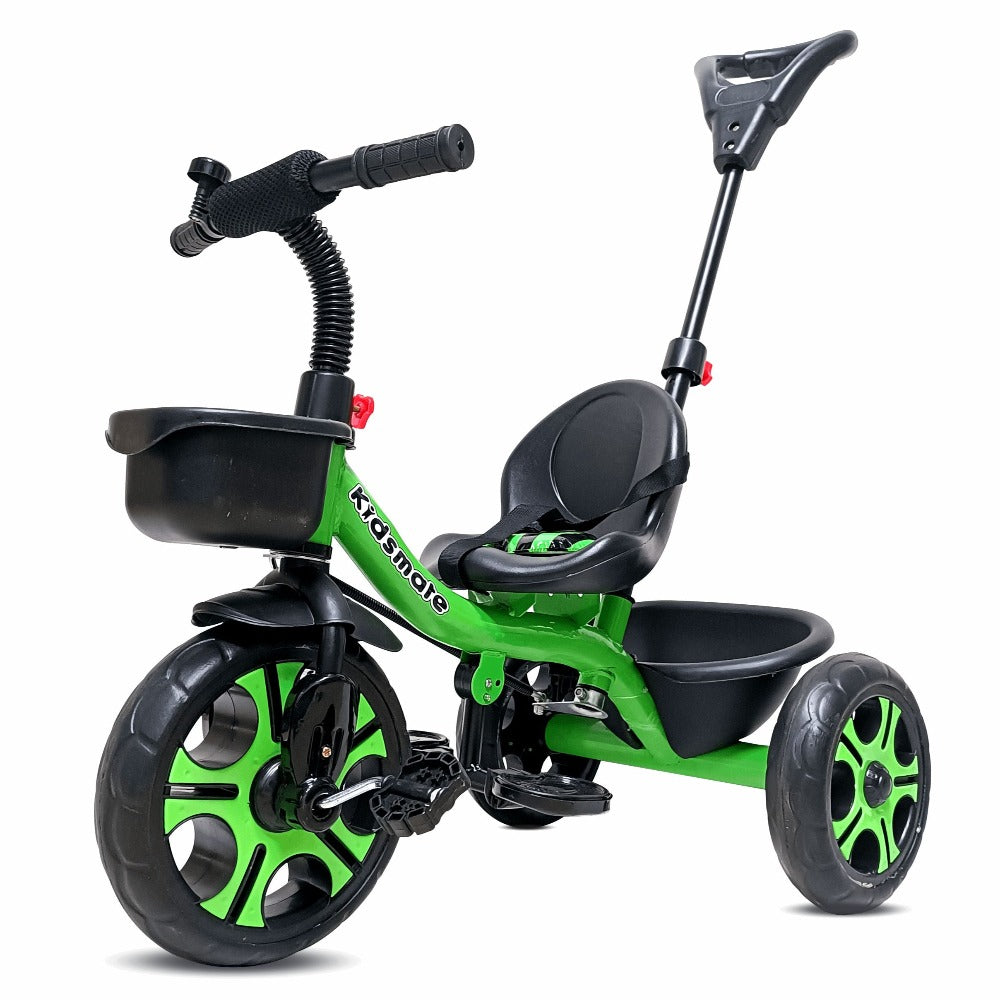 Junior Plug N Play Kids Tricycle | Capacity Upto 30 Kgs (Green)