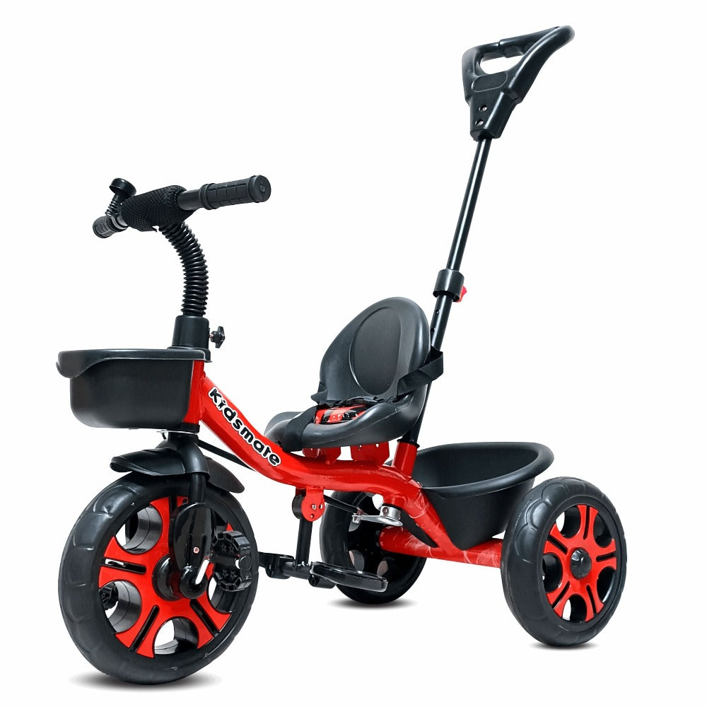 Junior Plug N Play Kids Tricycle | Capacity Upto 30 Kgs (Red)