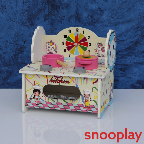 Simarr My First Kitchen Pretend Play Set with Apron & Chef Cap (3-4 Years)
