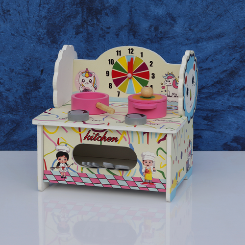 Simarr My First Kitchen Pretend Play Set with Apron & Chef Cap (3-4 Years)