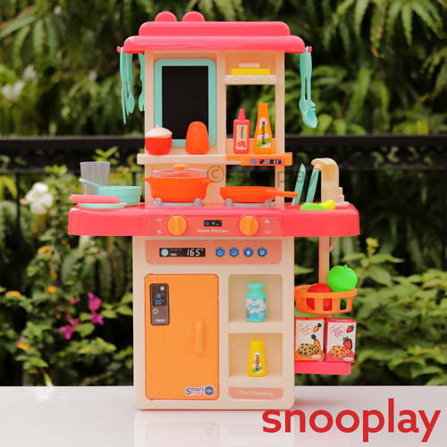 Modern Kitchen Set with Steam, Light, Sound & Water Effect | 42 Pieces (3-8 Years)