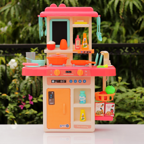 Modern Kitchen Set with Steam, Light, Sound & Water Effect | 42 Pieces (3-8 Years)