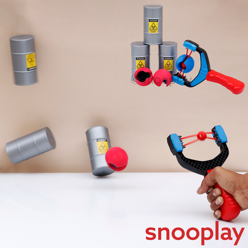 Knock Em Down - Foam Ball Slingshot Target Game Set (6-13 Years)