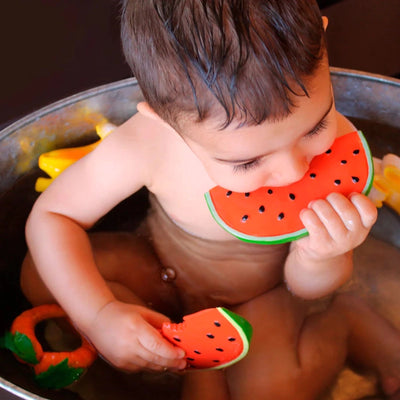 Wally The Watermelon Natural Rubber Teether