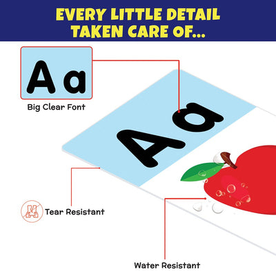 Alphabets Write & Wipe Jumbo Flash Cards with Marker Pen