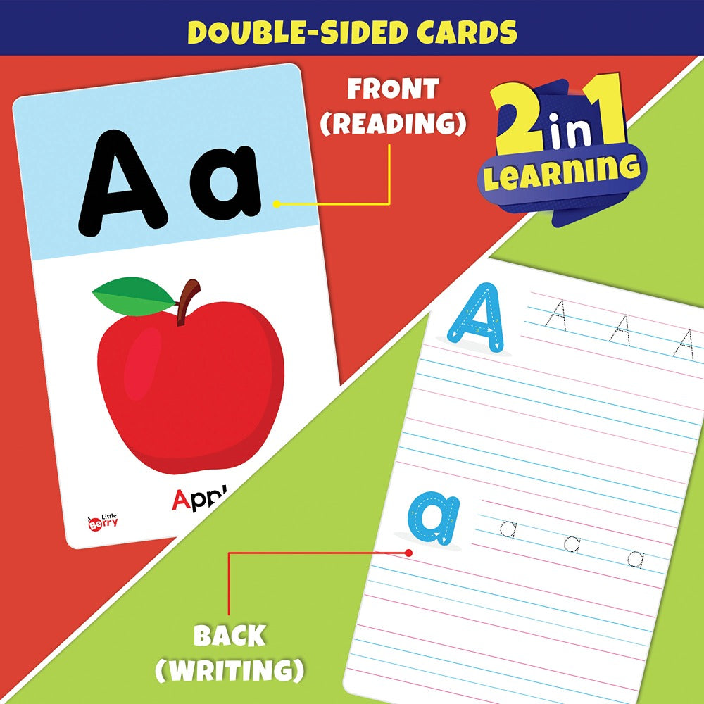 Alphabets Write & Wipe Jumbo Flash Cards with Marker Pen