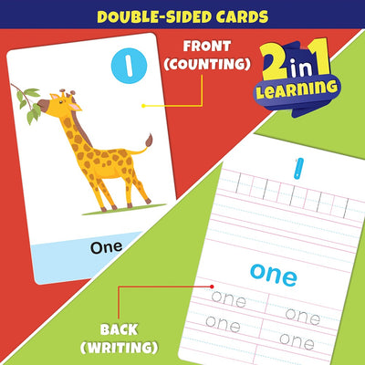 Numbers Write & Wipe Jumbo Flash Cards with Marker Pen