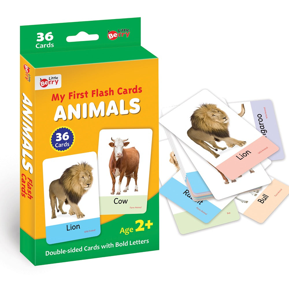 My First Animals Flash Cards (36 cards)