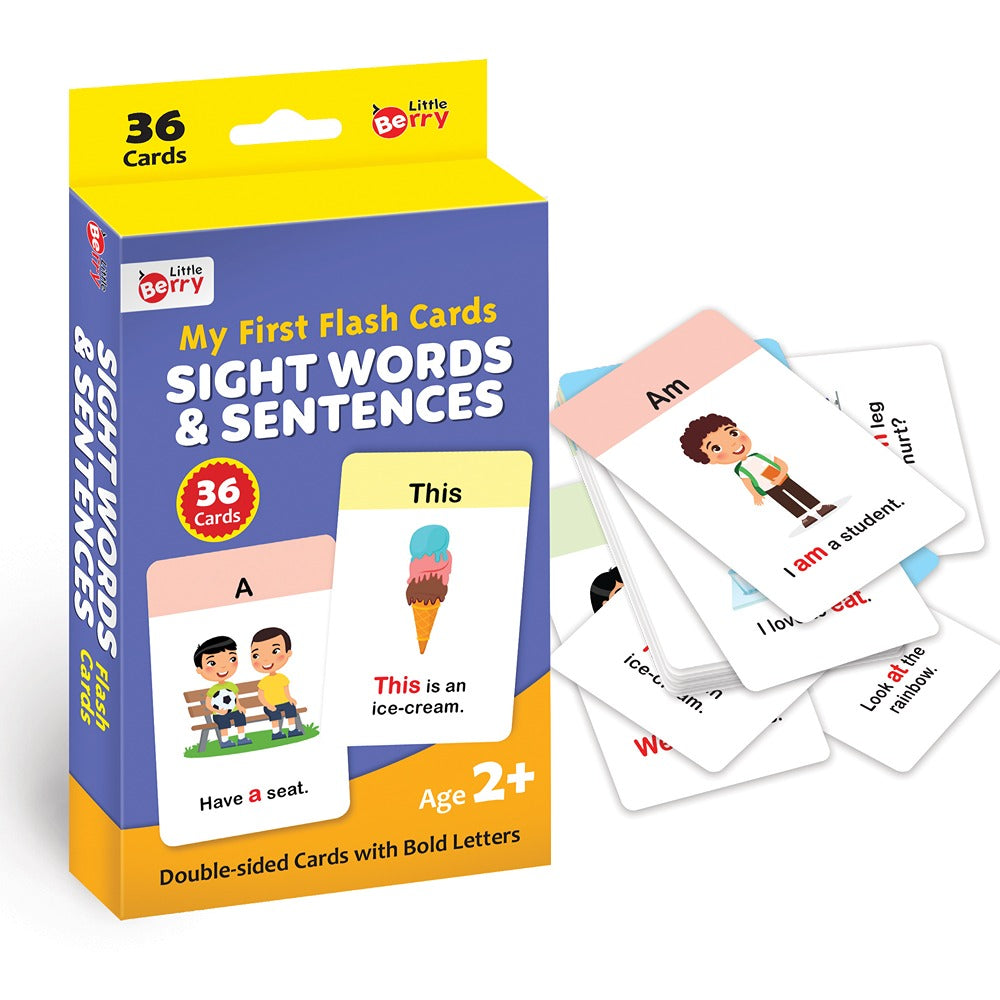 My First Sight Words & Sentences Flash Cards (36 cards)