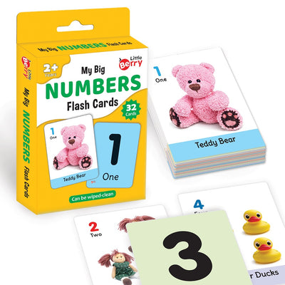 Learning and Educational Numbers Flash Cards (32 Cards)