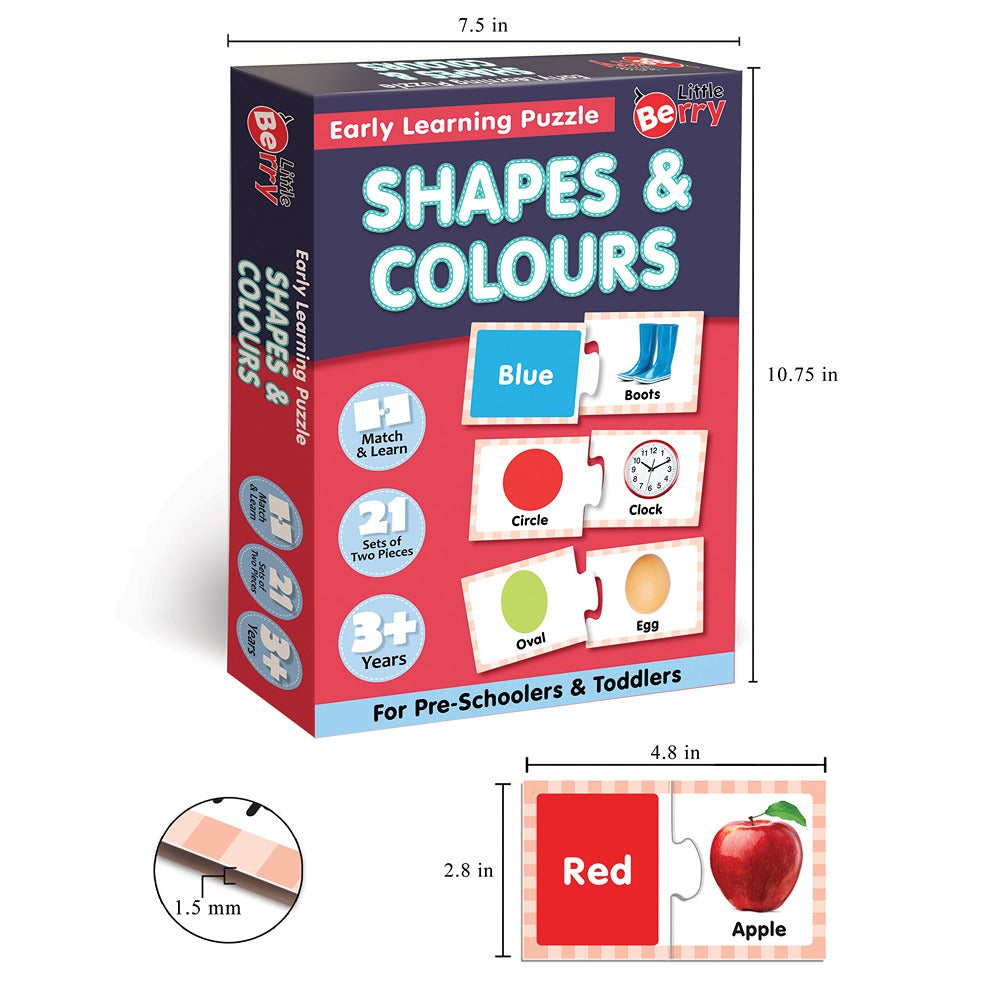 Shapes and Colours Early Learning Puzzle Game (42 Pieces)