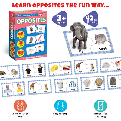 Opposites Early Learning Puzzle Game (42 Pieces)