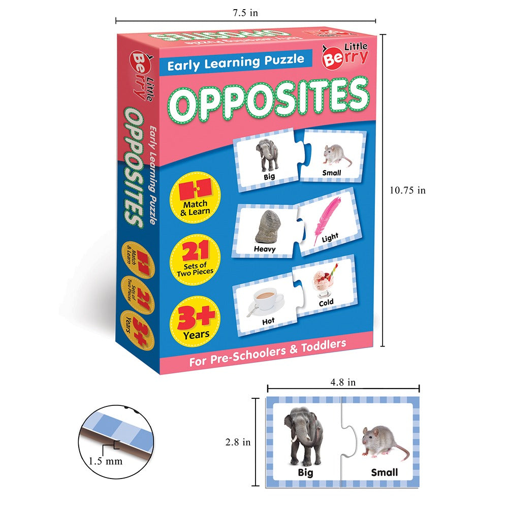 Opposites Early Learning Puzzle Game (42 Pieces)