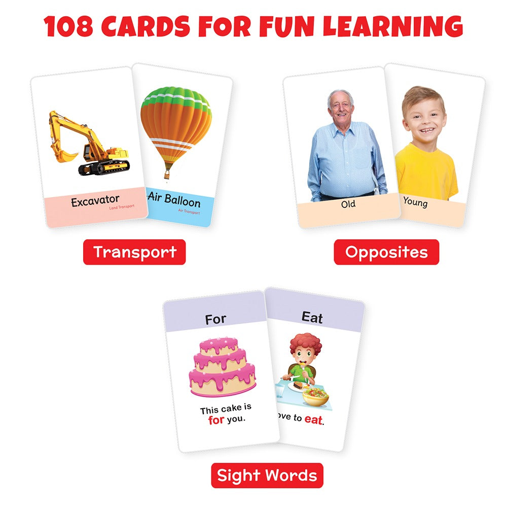 Buy Flash Cards Transport, Opposites & Sight Words (Set of 3) 108
