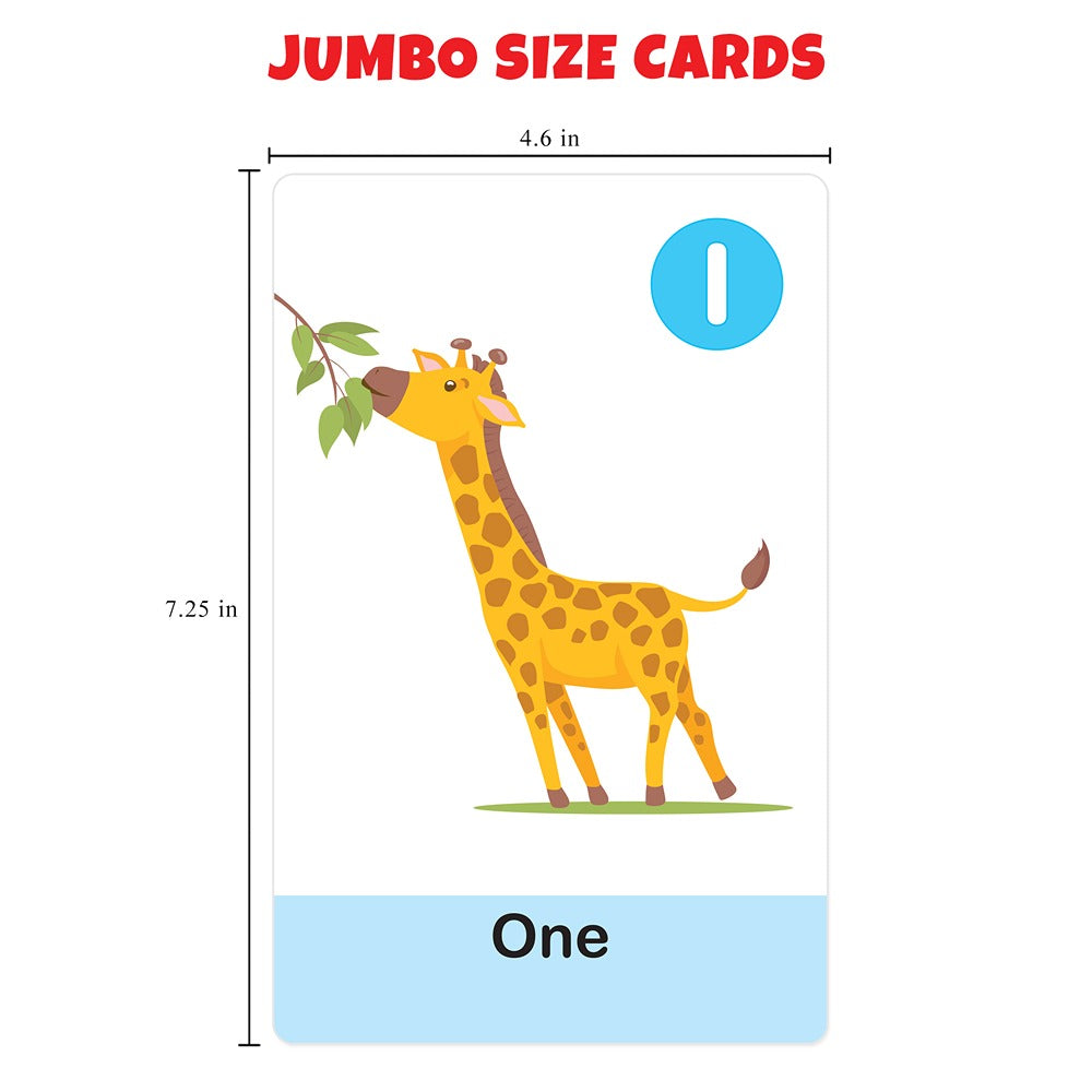 Flash Cards Set Alphabet & Number (64 Write & Wipe Cards with Marker)