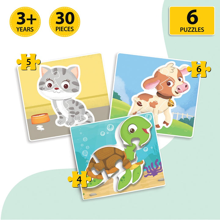 Baby’s First Jigsaw PuzzleBaby Animals and Ocean Animals (Set of 2)