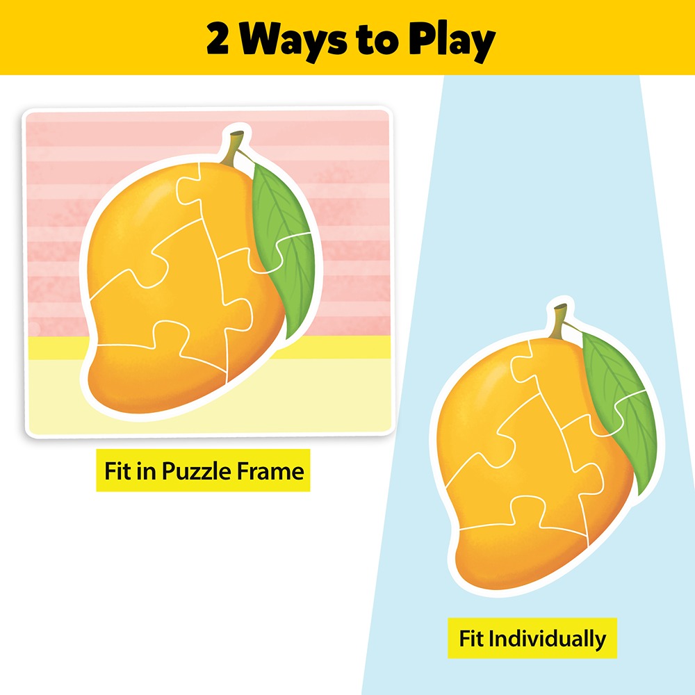 Baby’s First Jigsaw Puzzle Fruits and Vegetables (Set of 2) | 30 Pieces