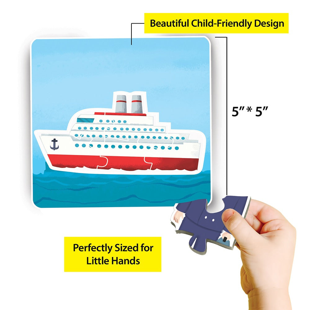 Baby’s First Jigsaw Puzzle People At Work and Modes of Transport (Set of 2) | 30 Pieces