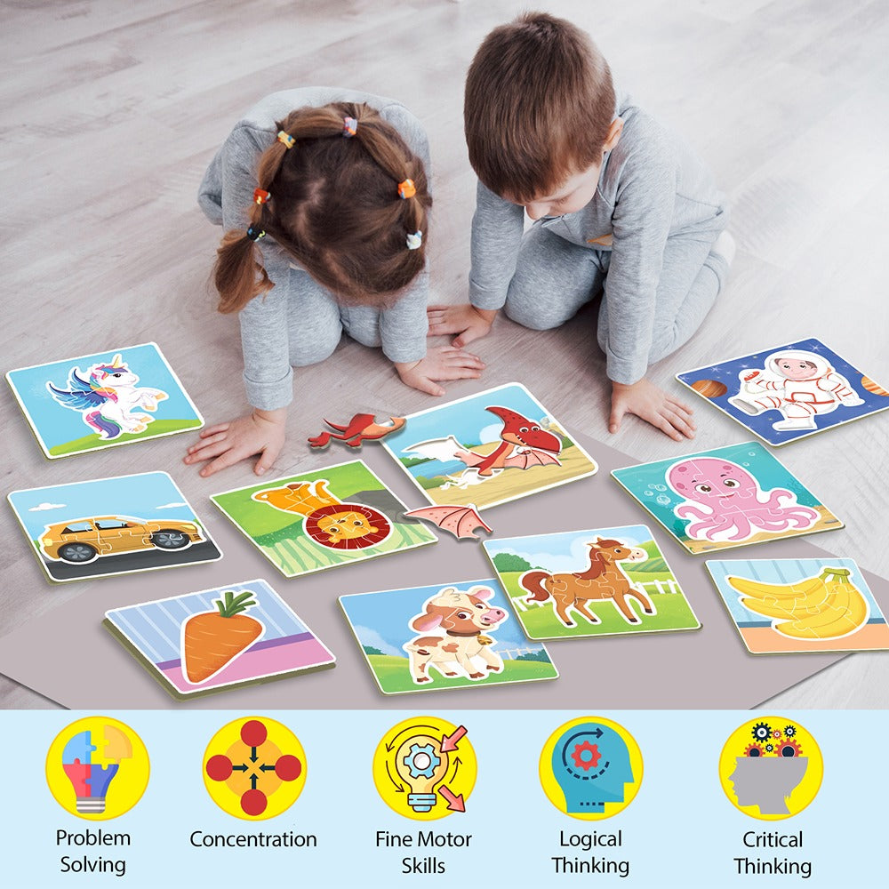 Learning and Educational Jigsaw Puzzle (All-in-one Set of 10) | 150 Pieces