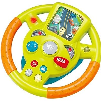 Simulation Driving Car Steering Wheel with Light and Music