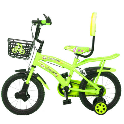 Love Kitty 20 Inches Kids Cycle for 7 to 10 Years of Boys and Girls Florescent Green - COD Not Available
