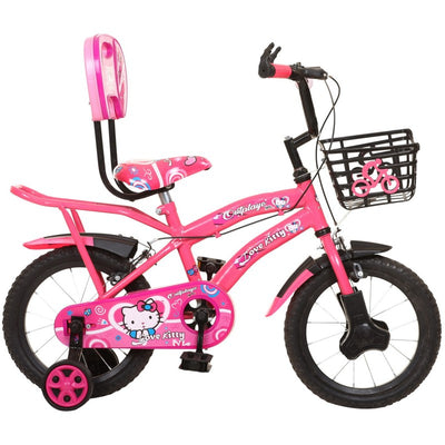 Love Kitty 20 Inches Kids Cycle for 7 to 10 Years of Boys and Girls Pink - COD Not Available