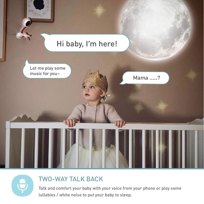 Smart Baby Camera (Baby Monitor) - Cotton Candy