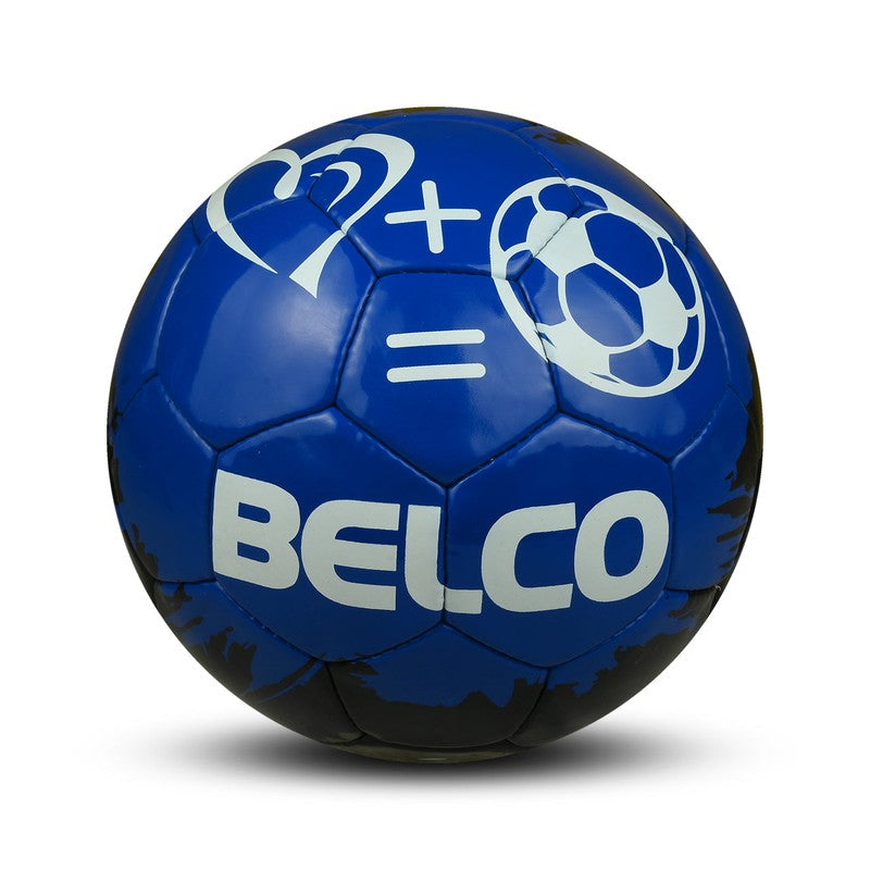 Belco Premium Blue Love Football (1 football with needle) (Size 5) | 11+ Years