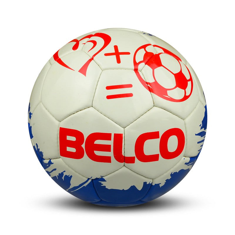 Belco Premium White Love Football (1 football with needle) (Size 5) | 11+ Years