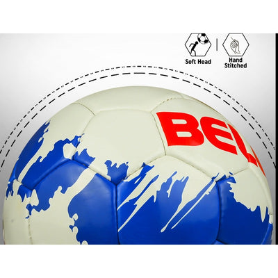 Belco Premium White Love Football (1 football with needle) (Size 5) | 11+ Years