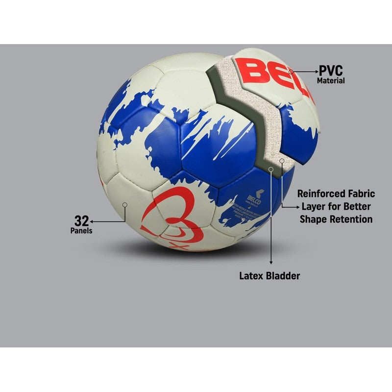 Belco Premium White Love Football (1 football with needle) (Size 5) | 11+ Years