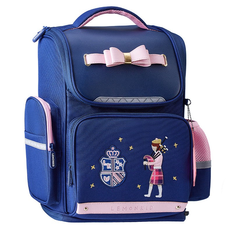 Pink Bow Ergonomic School Backpack - Big