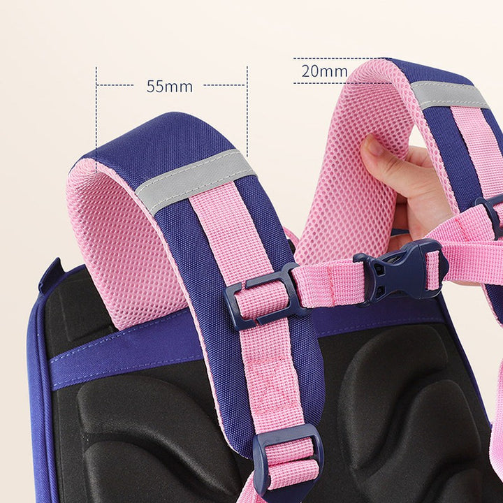 Pink Bow Ergonomic School Backpack - Big