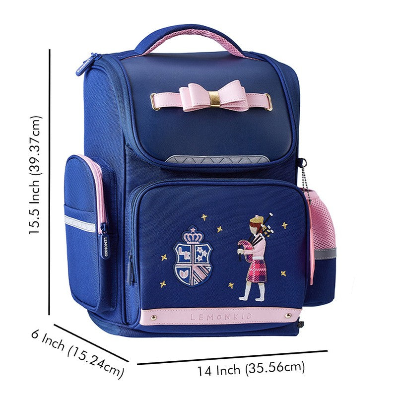 Pink Bow Ergonomic School Backpack - Big