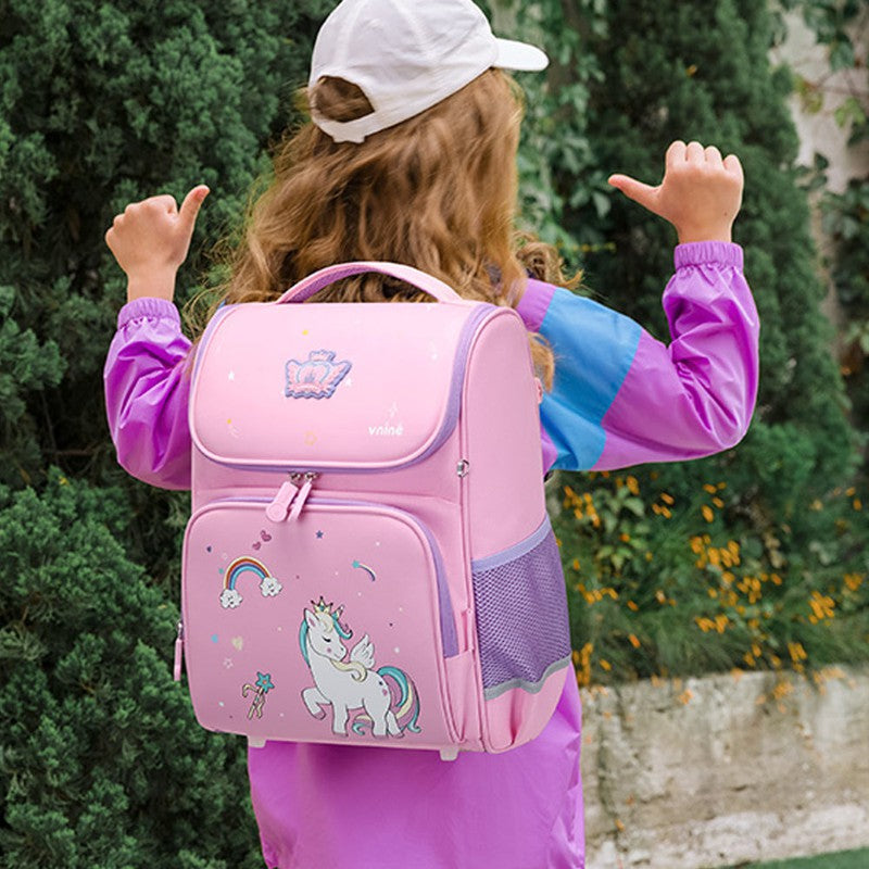 Collapsible Pink Unicorn Ergonomic Backpack