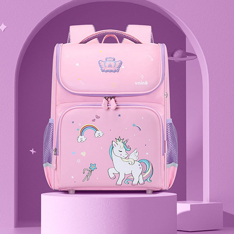 Collapsible Pink Unicorn Ergonomic Backpack