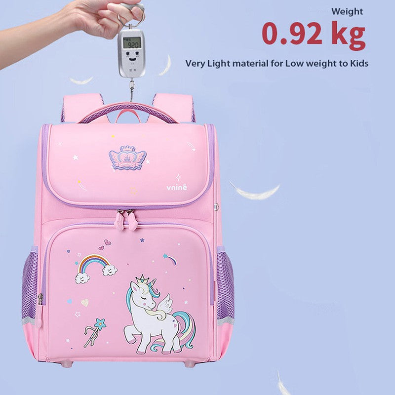 Collapsible Pink Unicorn Ergonomic Backpack