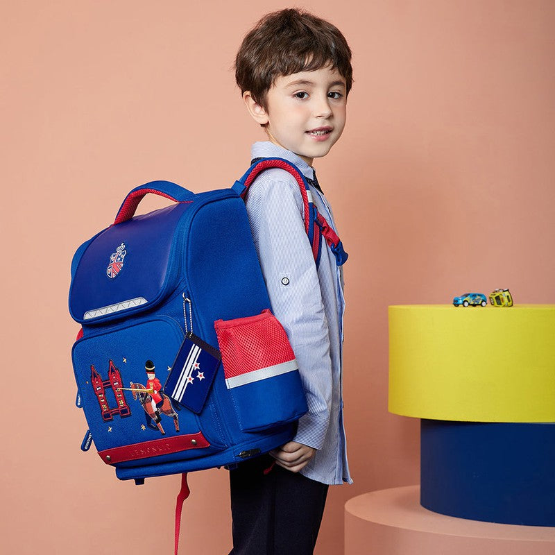 Ergonomic School Backpack (London Theme) - Big