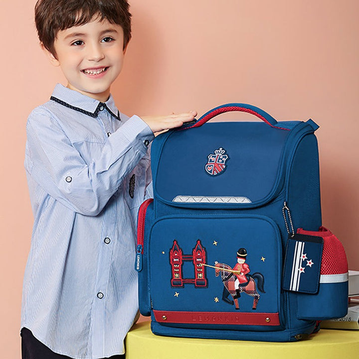 Ergonomic School Backpack (London Theme) - Big