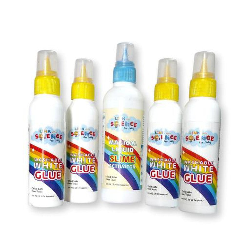 Premium  DIY Slime Starter kit Pack of 5 (White)