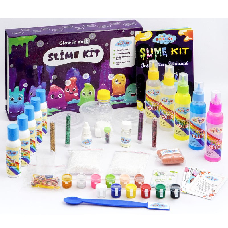 Ultimate DIY Slime Making Kit (Glow in Dark - Make 40+ Slime)