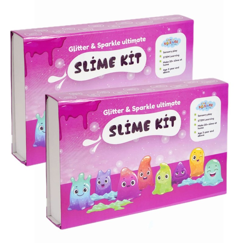 76 Pieces Ultimate Slime Making Kit (Glitter & Sparkle - Make 40+ Slime) Pack of 2