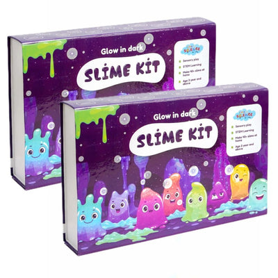 84 Pieces Ultimate Slime Making Kit ( Glow in dark - Make 60+ Slime) Combo pack of 2