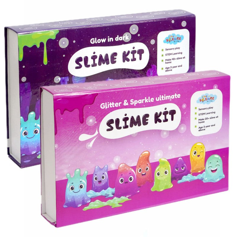 80 Pieces Ultimate Slime Making Kit ( Glitter and Sparkle, Glow-In-Dark Slime kit - Make 80+ Slime) Pack of 2