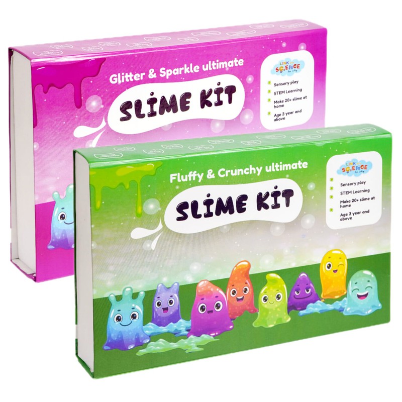 74 Pieces Ultimate DIY Slime Making Kit ( Glitter and Sparkle, and Fluffy and Crunchy Slime kit - Make 40+ Slime) Combo Pack of 2